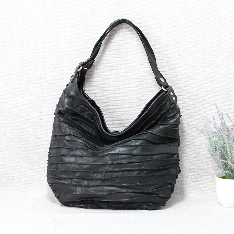 Blød læder Let design Afslappet Skulder Crossbody Dual-use Taske