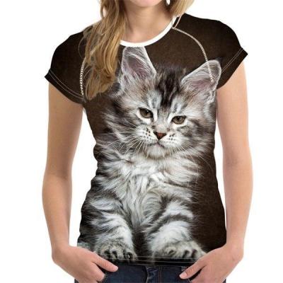 Maine Kitten Women's Printed T-Shirt