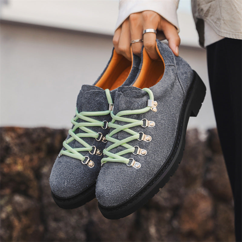 Heighten Casual Shoes British Style Retro Workwear