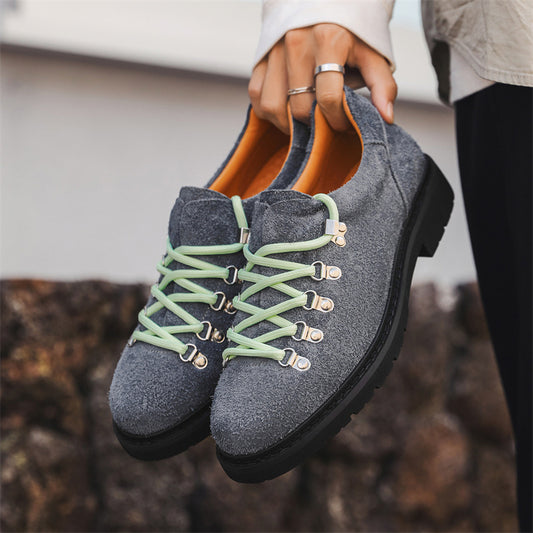 Heighten Casual Shoes British Style Retro Workwear