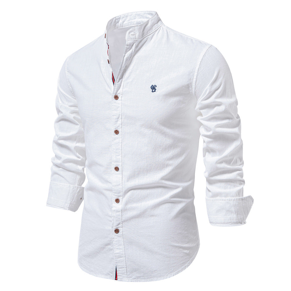 Casual Japanese Fashion Solid Color Long Sleeve Shirt