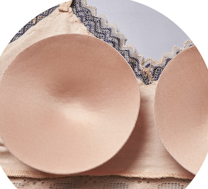 Long Two-color Lace On The Chest To Prevent Exposure