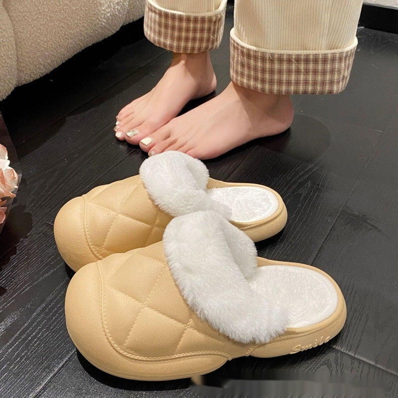 Removable And Washable Cotton Slippers Women's Home
