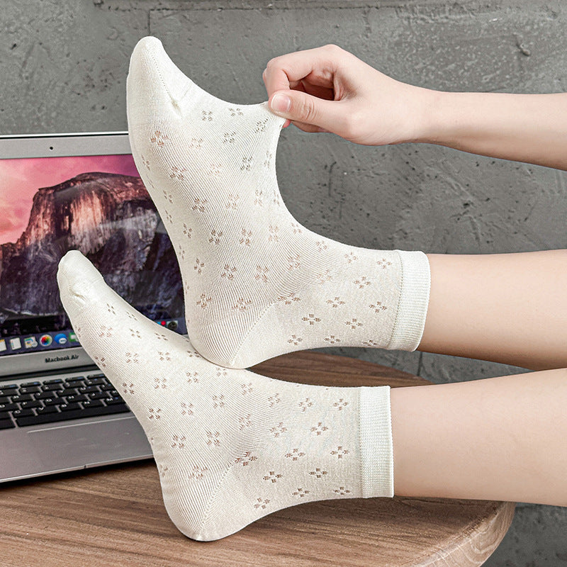 Thin Mesh Breathable Pilling-resistant Socks