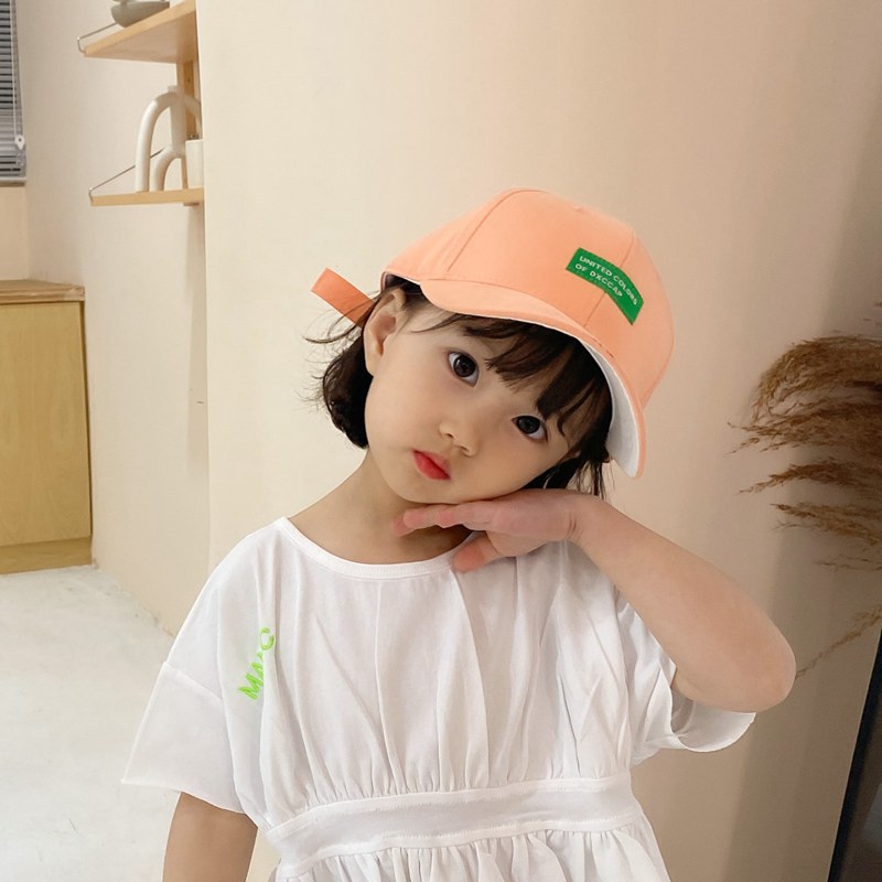 Patch Letter Baseball Boys And Girls Shade Sunscreen Curved Brim Hat