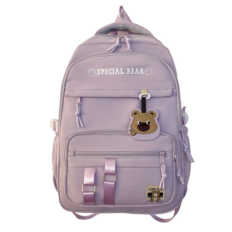 Student Large Capacity Schoolbag Portable Burden Alleviation Backpack