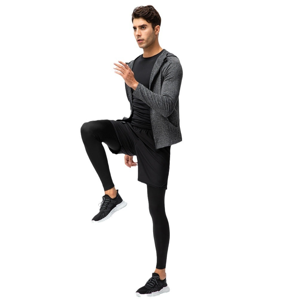 Men's Autumn And Winter Sports Zipper Casual Hoodie Quick-drying Coat
