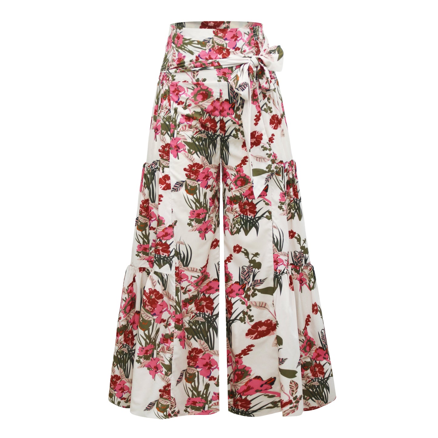 New Digital Printed Women's Loose Casual Pants Beach Wide