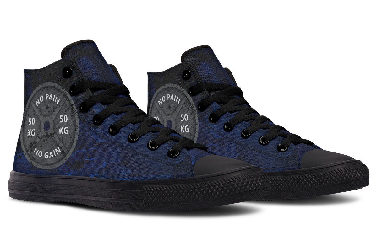 Men's And Women's Fashion Color Printing High-top Canvas Shoes