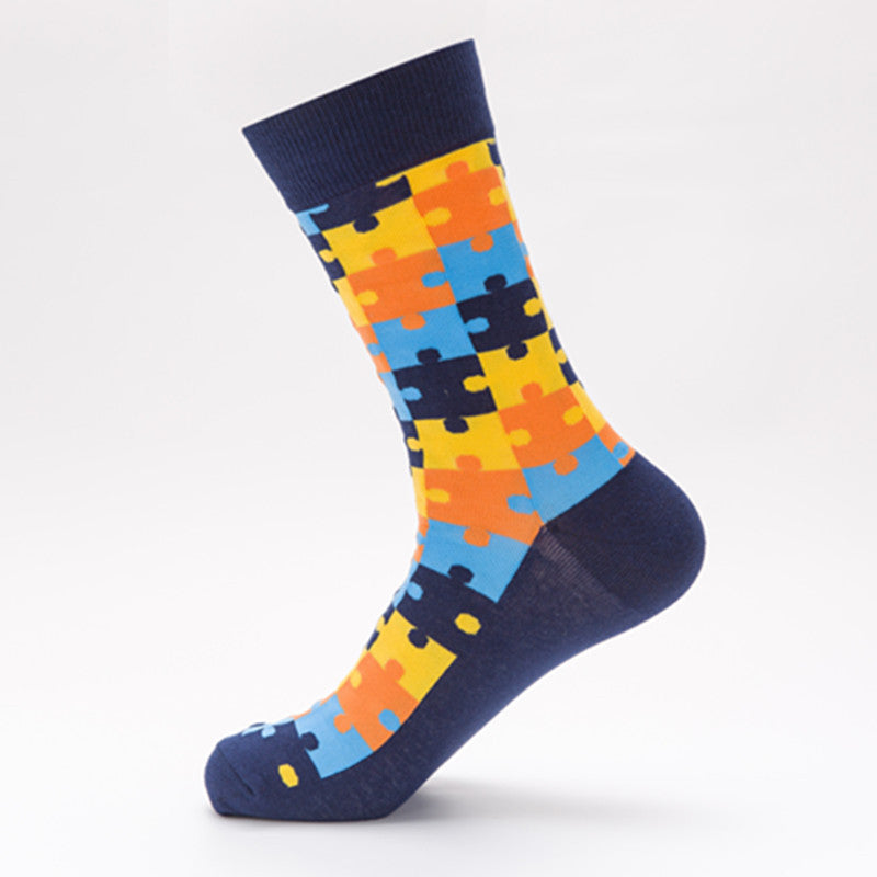 Colorful Cotton Stockings Happy Puzzle