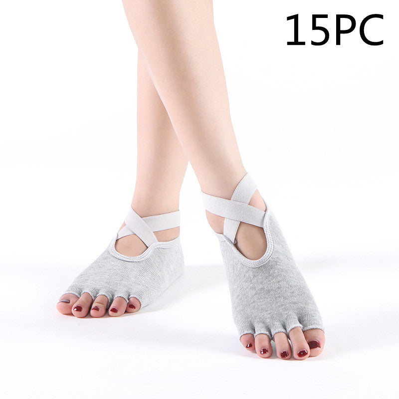 Women's Pure Cotton Five-finger Sports Non-slip Yoga Socks