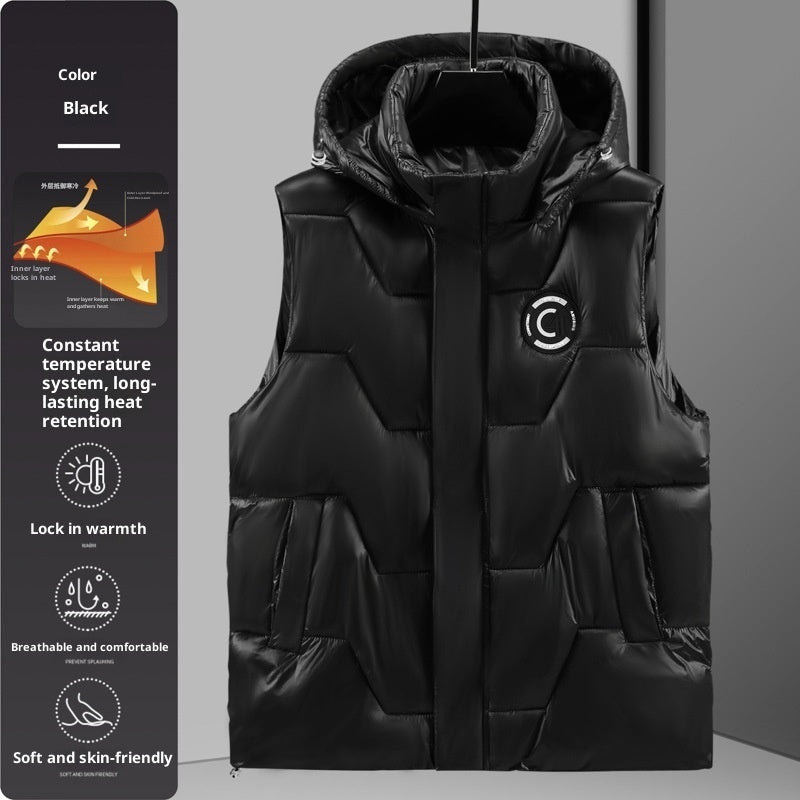 Men's Casual Loose Plus Plush Warm Vest