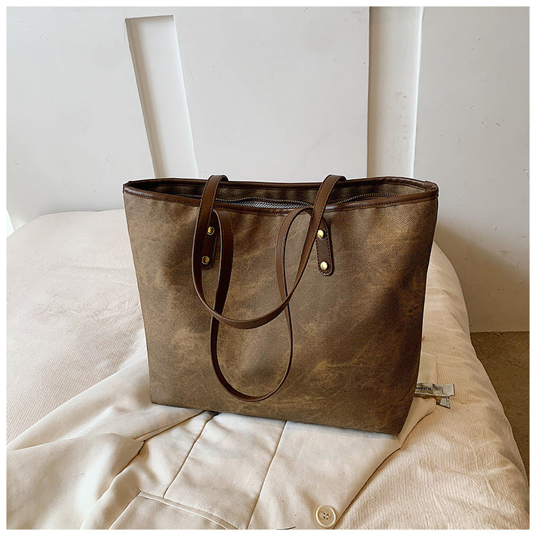 Ladies New Versatile Textured One-shoulder Bag
