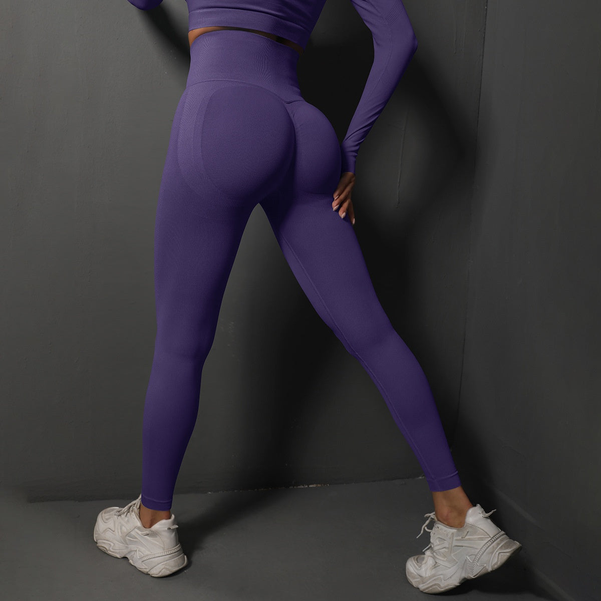 Seamless Stretch High Waist Belly Contracting And Close-fitting Trousers