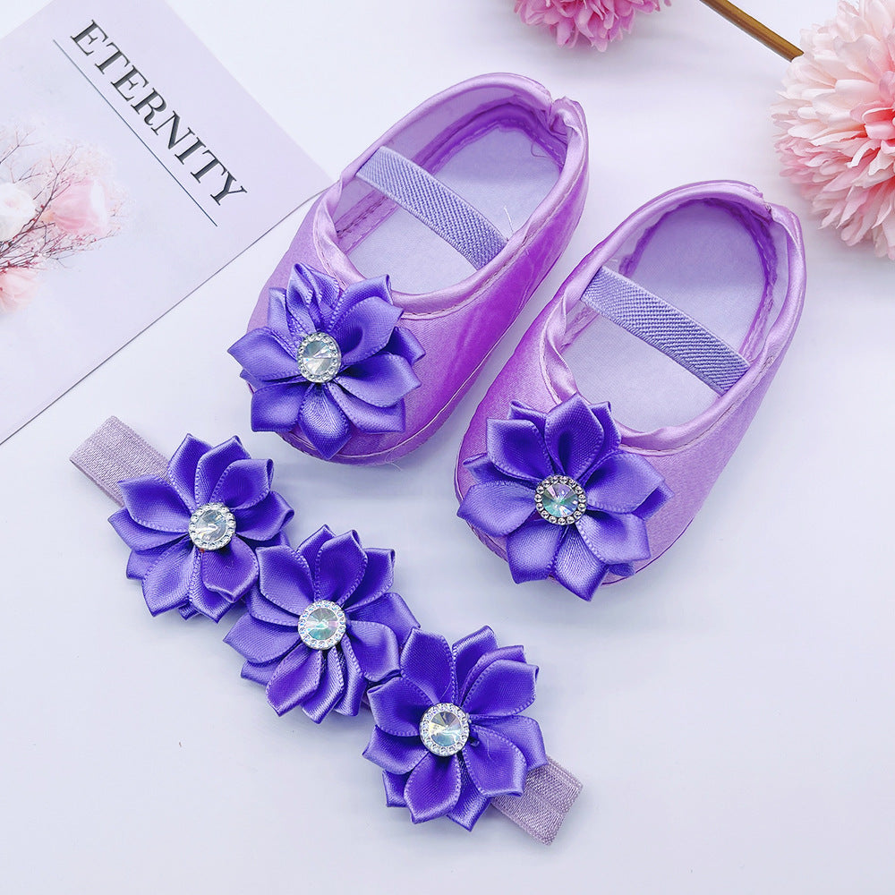 Spring And Autumn New Baby Princess Shoes 0-1 Years Old Baby Shoes Cloth Bottom Pumps 3-5-8-9-10 Months Toddler Shoes