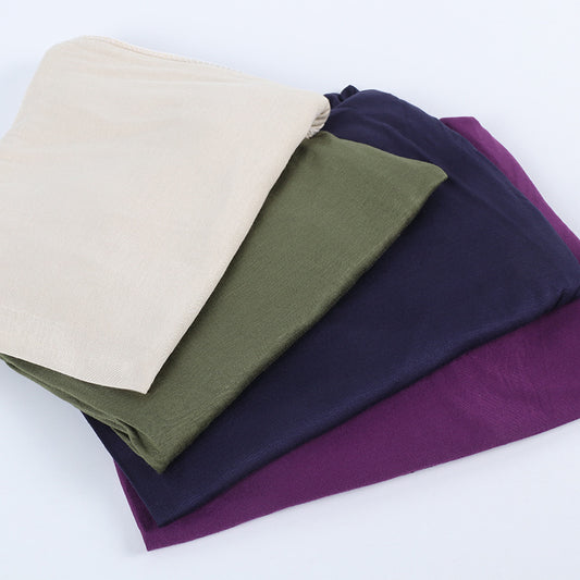 Solid Color Rayon Jersey Women's Scarf Mercerized Cotton Modal Kerchief