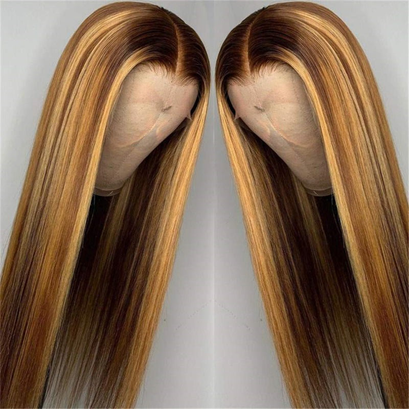 Front Lace Wig Women's Medium Large Wave Long Curly Hair