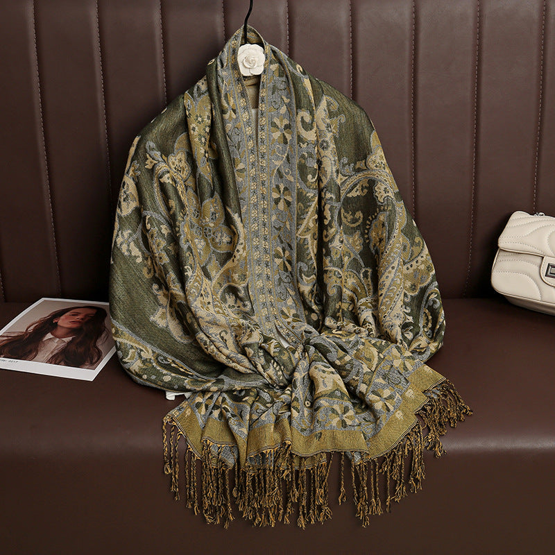 Jacquard Outerwear Women's Shawl Spring And Summer