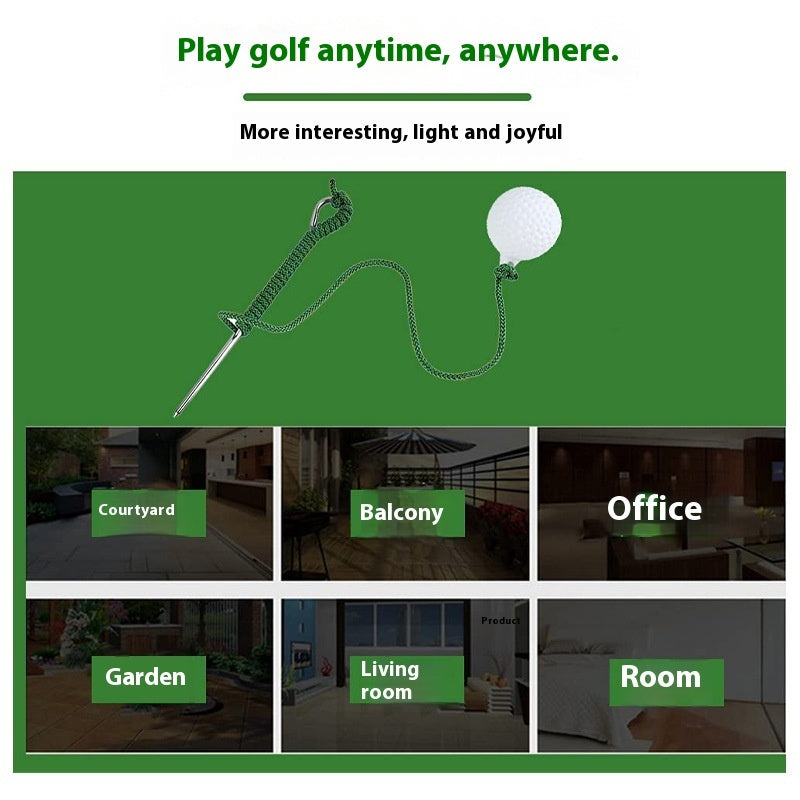 Golf Swing Practice Rope Portable Hanging Ball