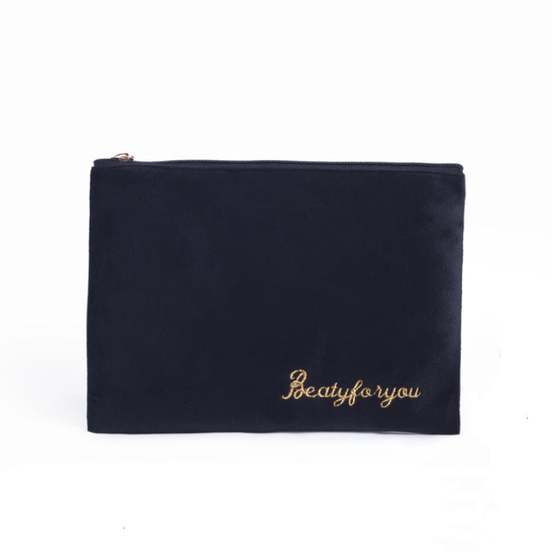 Flannel Cosmetic Storage Bag Tote Cloth