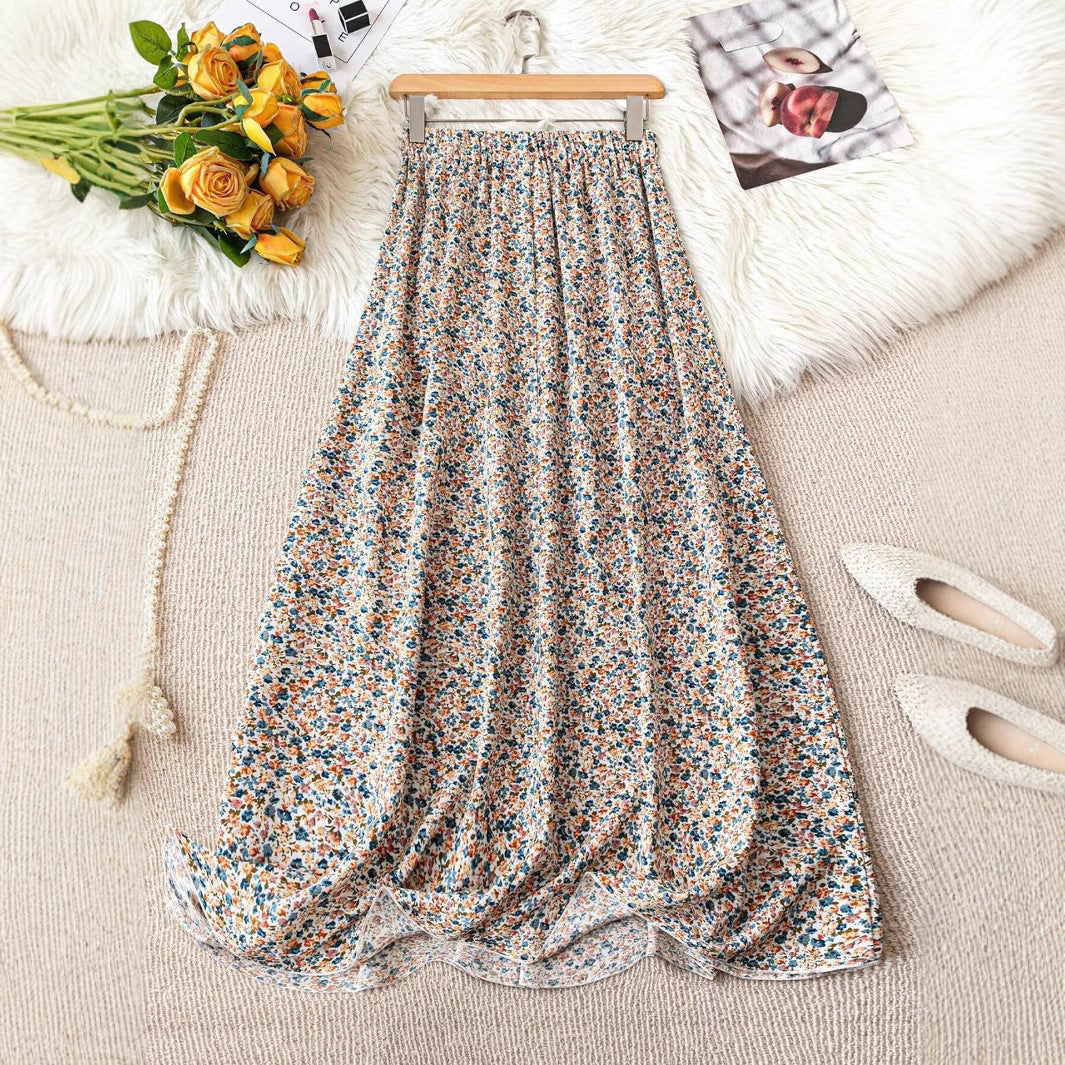 New Womens Floral Print Mini Skirt