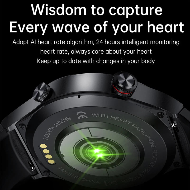 2024 New NFC Bluetooth Call Smart Watch Men Sports Fitness Tracker Waterproof Smartwatch Large HD Screen for Android IOS Watch