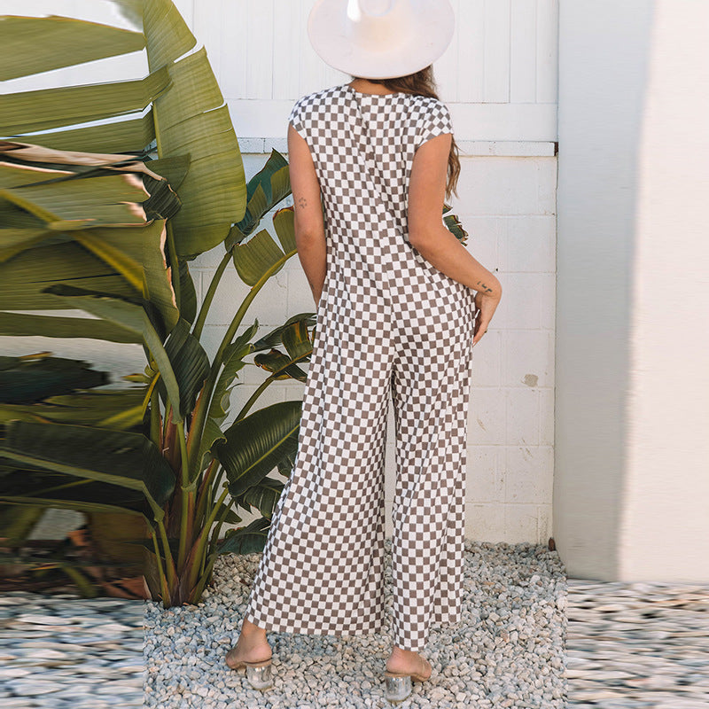 European And American Fashion & Trend Loose Wide Leg Jumpsuit