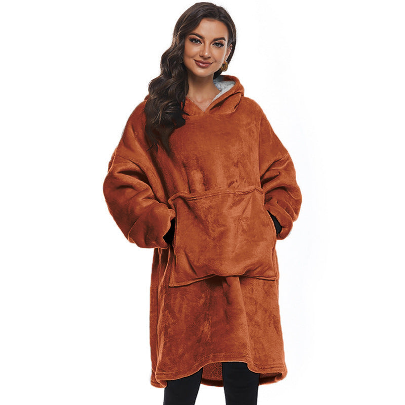 Autumn And Winter Pet Pocket Lazy Blanket Sweatshirt Hoodie