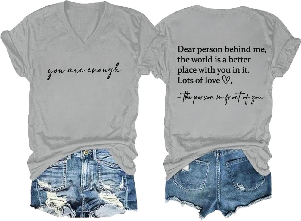 Stylish Womens V-Neck Short-Sleeve Pullover With A Print Pattern