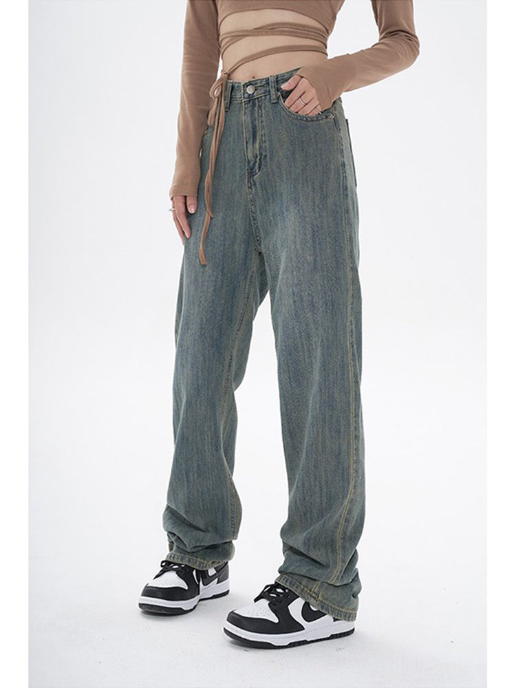 Women's Fashionable Vintage Blue Jeans