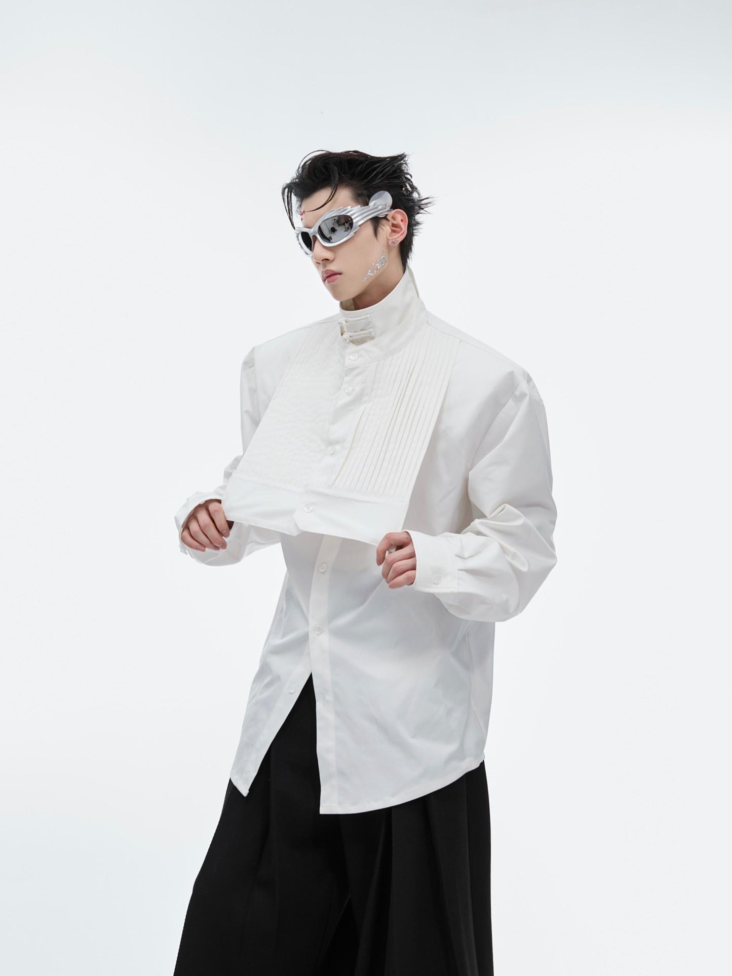 Niche Stand Collar Buckle New Chinese Style Shirt Top
