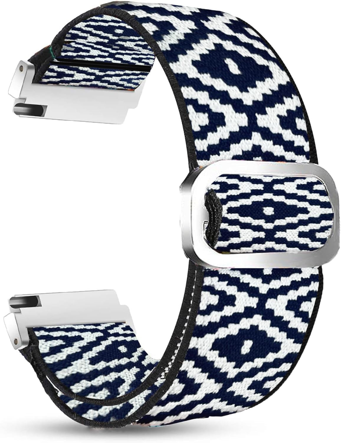 Compatible with IOWODO R30 Pro Bands,  20Mm Stretch Elastics Adjustable Strap Compatible with IOWODO R30 Pro / TOUCHELEX Gaea Series K802 1.28 Smart Watch / RLQA 54 1.83" Smart Watch (Rhomboid