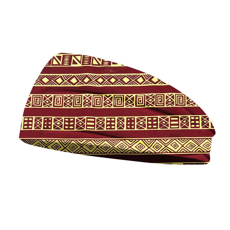 Geometric Print Men's And Women's Fashion Simple Headband
