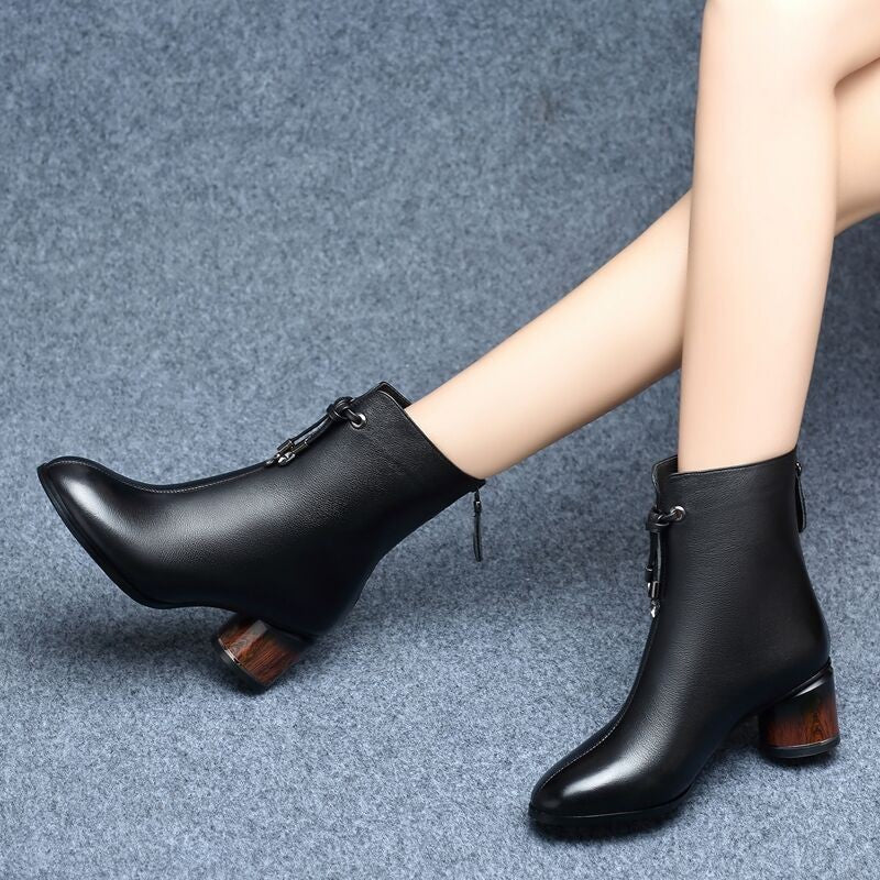 Winter New Style Korean Mother Boots Black Fashion Women's Boots