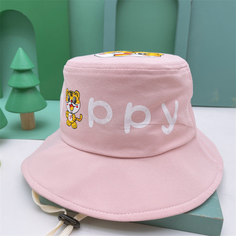 Cute Tiger Head Shade Children Hat Outdoor
