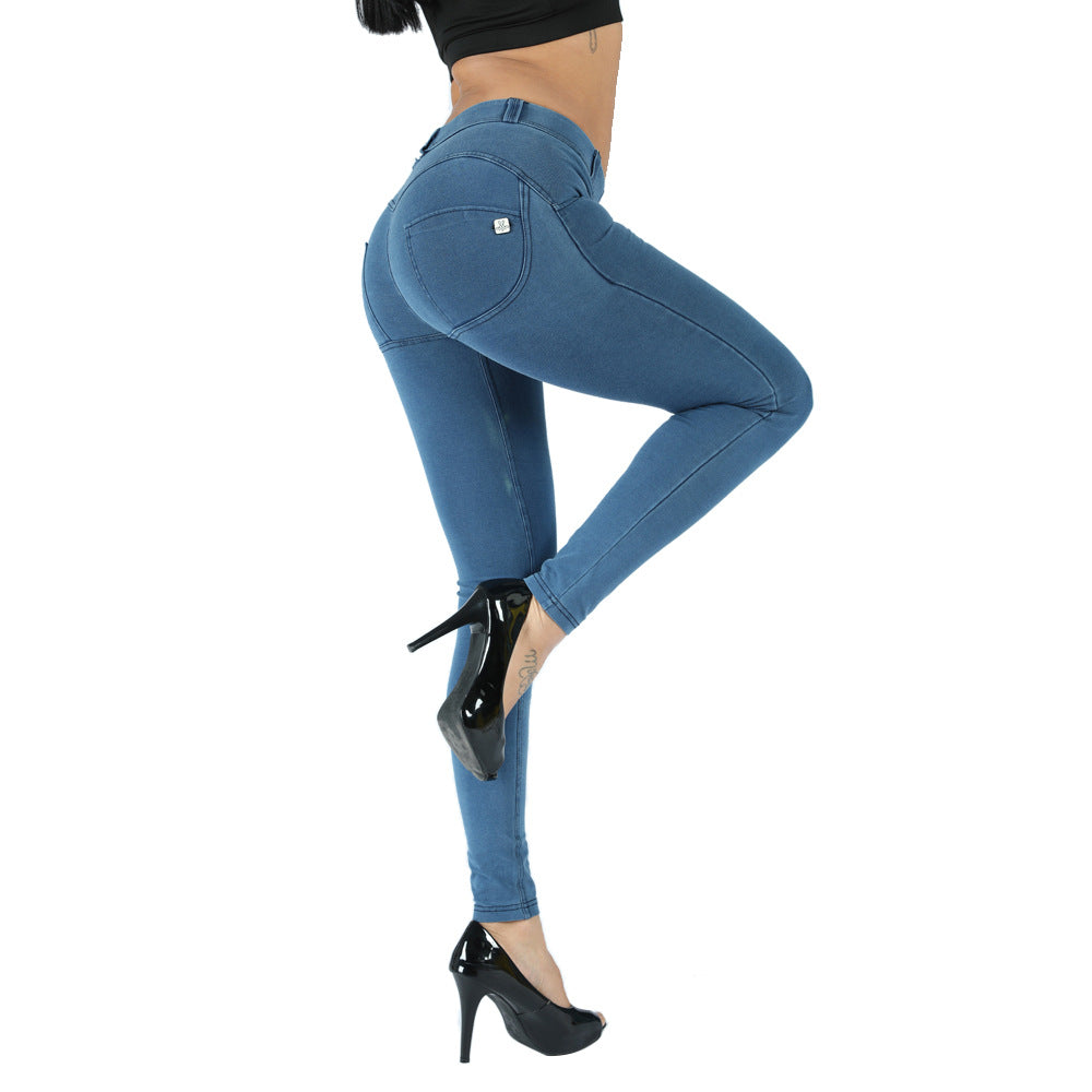 Nude Yoga Pants Cowgirl Peach Buttocks