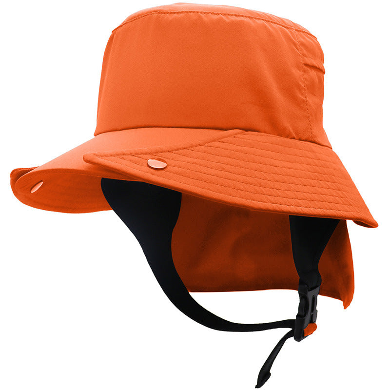 UPF50 Big Brim Detachable Bucket Hat Riding Wild Tour Adventure Fishing Quick-drying Cap Sun Protection Neck Protection