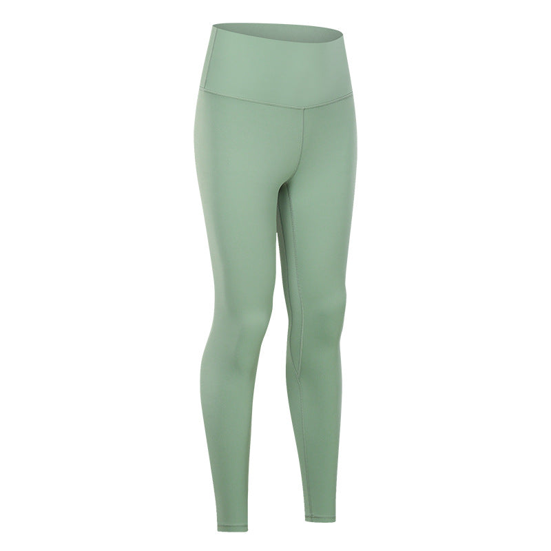 Nude Yoga Pants For Women In Autumn And Winter, High Waist, Hip Lifting, Running Tight
