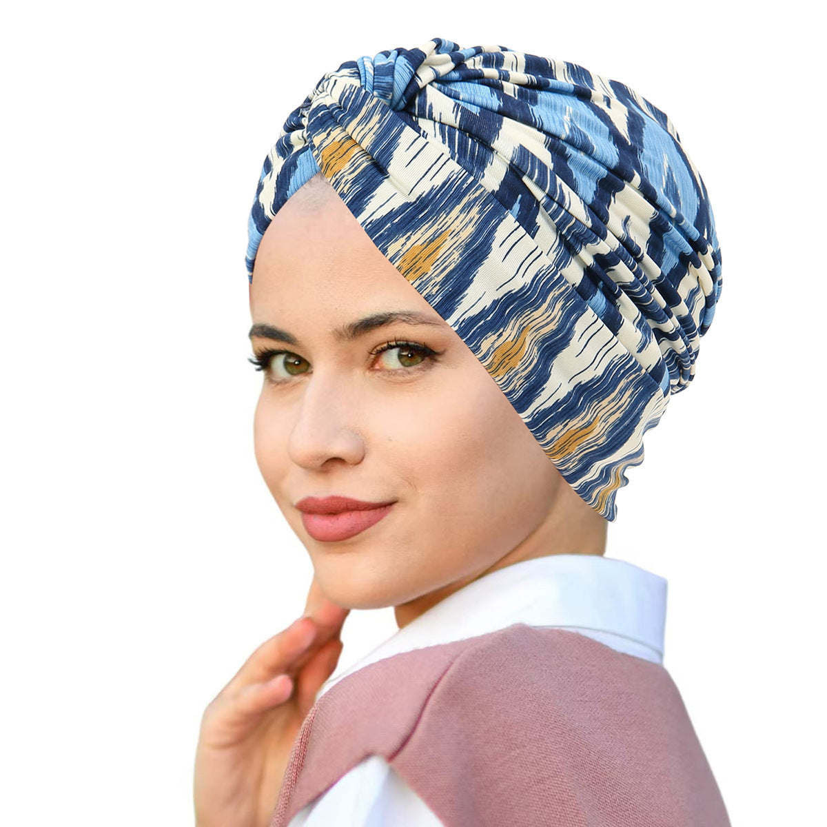 Printed Pullover Travel Hat Versatile Beanies For Women