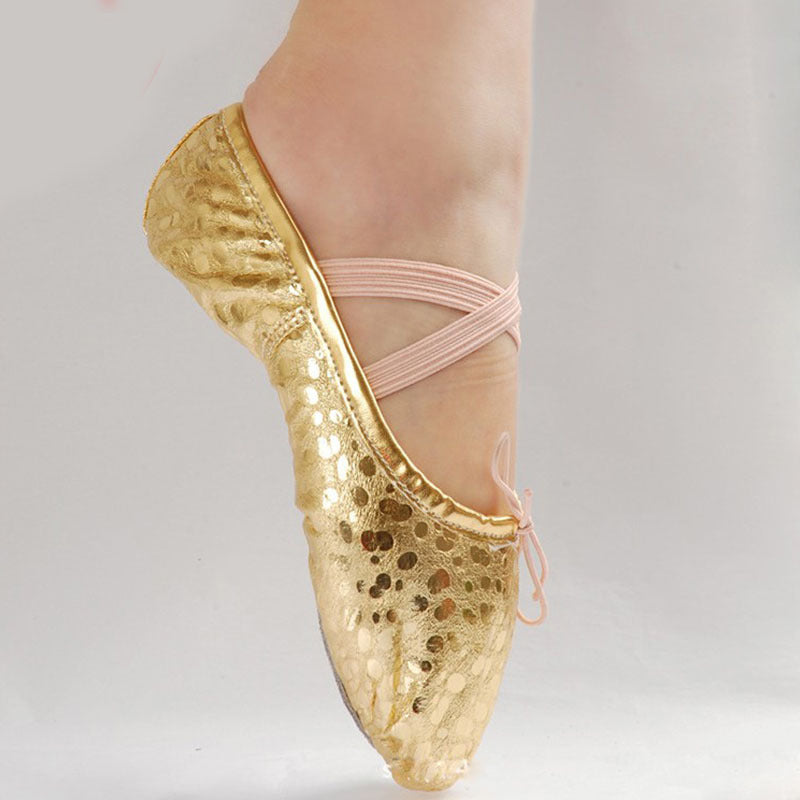 Children  Gold And Silver Stage Performance Shoes