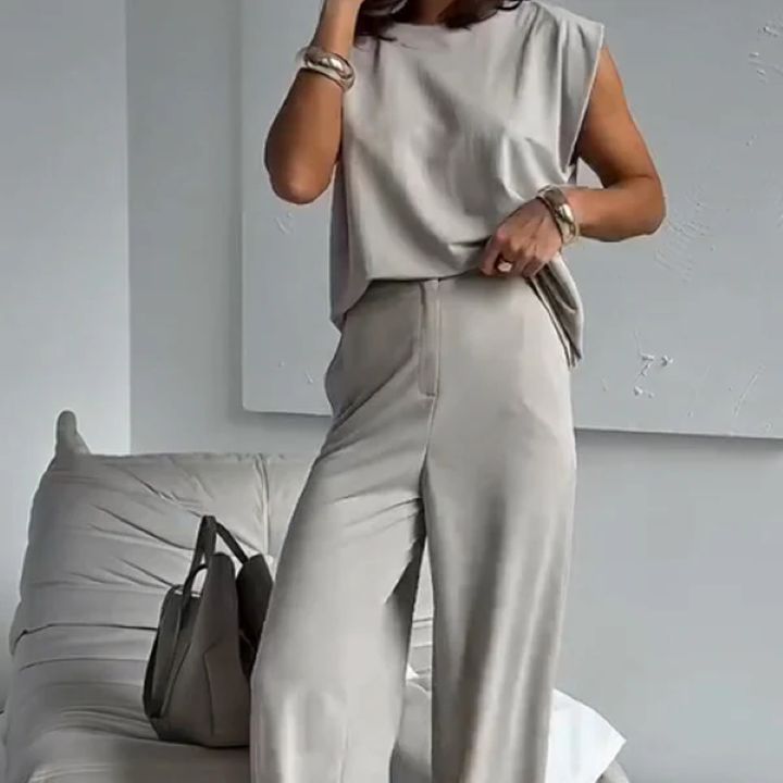 European And American Autumn And Winter New Sleeveless Solid Color