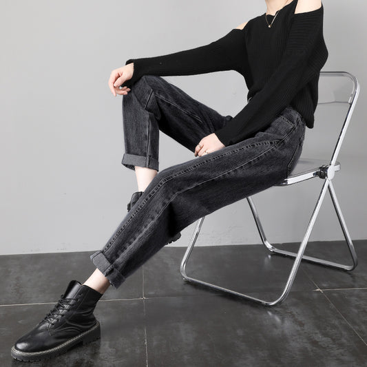 High Waist Slimming Radish Daddy Women's Pants