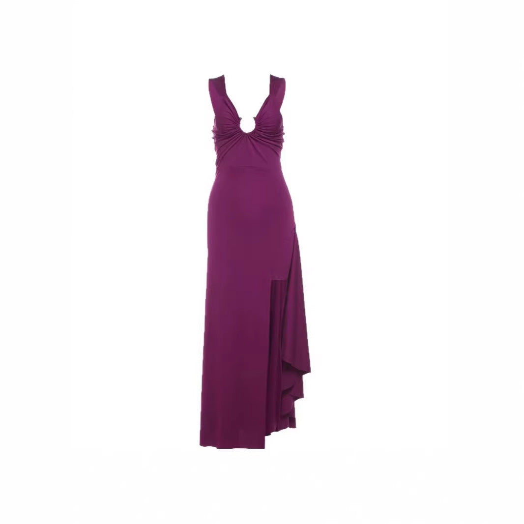 Sexy Purple Strap Bodycon Sheath Dress