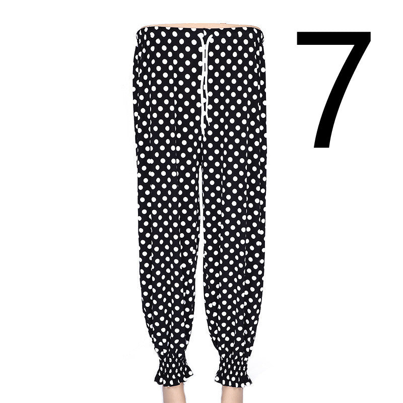 Women's Loose Drawstring High Waist Lantern Slacks