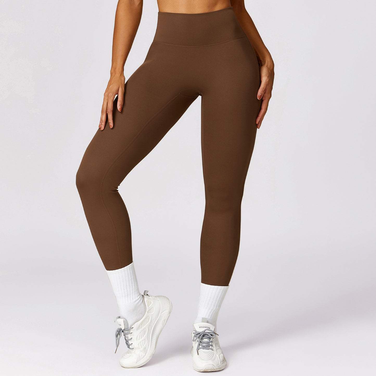Hurtigtørrende Nude Feel Hip Raise Yoga Leggings til Kvinder
