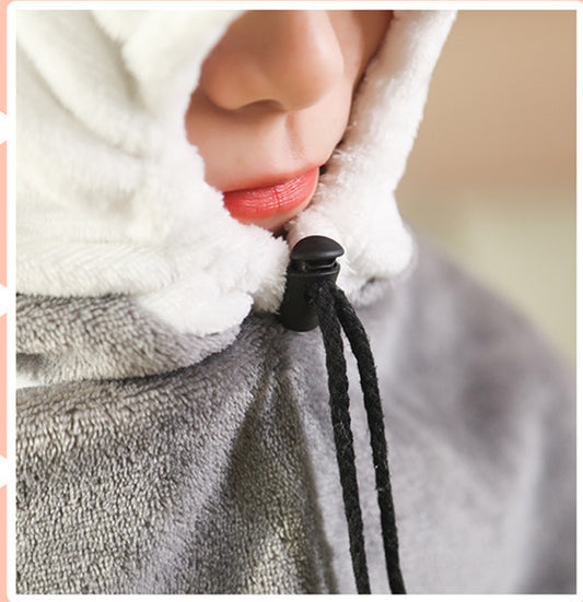 Small Blanket Thickened Nap Shawl Windproof
