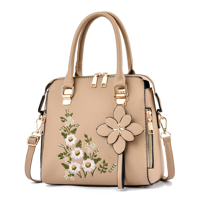Women's Single-shoulder Messenger Handbag With Print Decoration