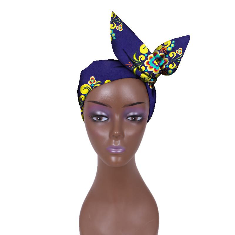 European And American Women's Batik Cloth Hair Band Ankara Fabric Hair Ring