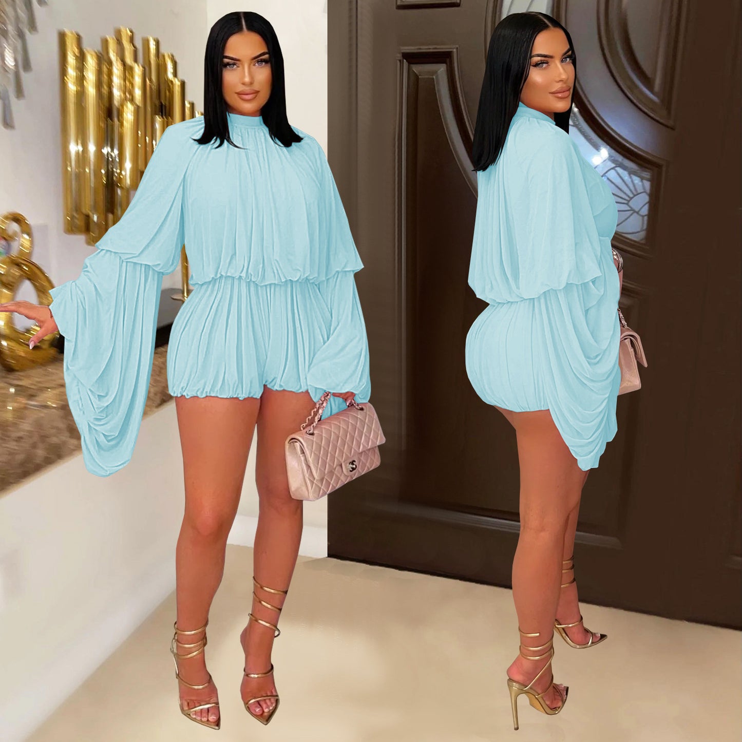 Women's Wear Casual Pleated Jumpsuit