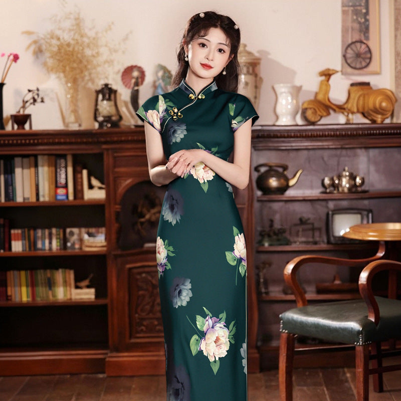 Womens Creative Long Retro Chic Modified Dress